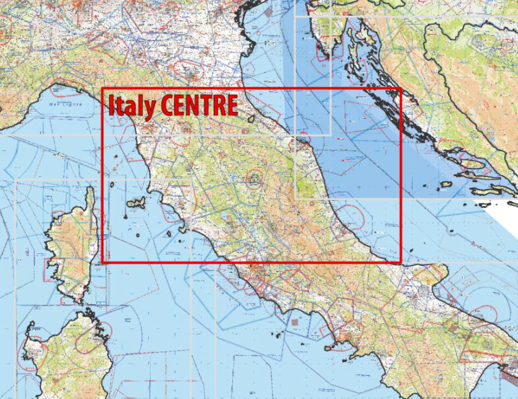 Cartografia Aeronautica digitale Avioportolano Italia Centro Cliccare sulla mappa per Scheda Tecnica